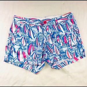 Lilly Pulitzer RED RIGHT RETURN shorts